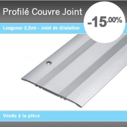 Profilé Couvre Joint Percé Alu Anodisé