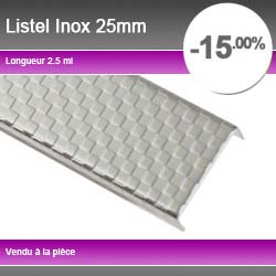 Listel Inox 25mm