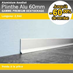 Plinthe Alu Anodisé 60mm