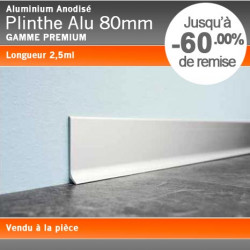 Plinthe Alu Anodisé 80mm