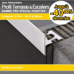 Profil Inox Terrasse et Escaliers Moderne PTSPAC