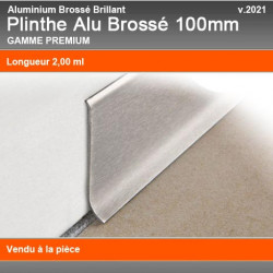 Plinthe Alu Brossé Brillant 100mm