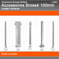 Raccords de Finition Brossé Brillant 100mm