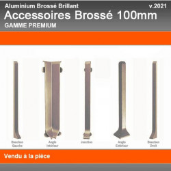 Raccords de Finition Brossé Brillant 100mm