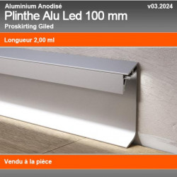 Plinthe Alu Anodisé GILED 100mm