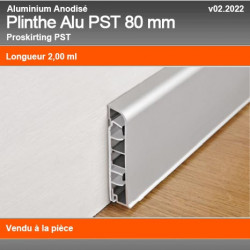 Plinthe Alu Anodisé PST 80mm