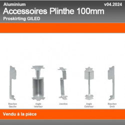 Raccords de Finition Plinthe GILED 100mm