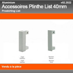 Raccords de Finition Plinthe LIST 40mm