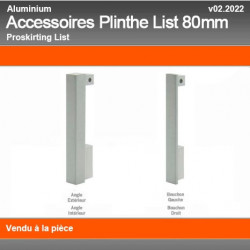 Raccords de Finition Plinthe LIST 80mm