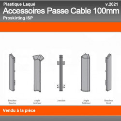 Raccords de Finition Passe Cable ISP 100mm