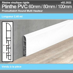 Plinthe PVC ProMultiSkirt Round 60 - 80 - 100mm