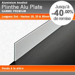 Plinthe Alu Anodisé Plate