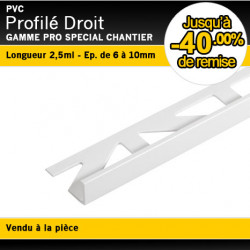 Profil d'Arrêt Droit PVC