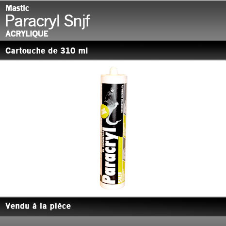 Mastic acrylique PARACRYL SNJF blanc - Perffixe Tools