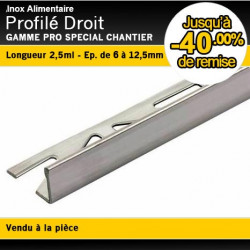 Profil d'Arrêt Droit Inox PTAC