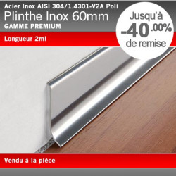 Plinthe Inox Poli 60mm